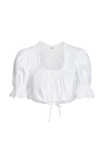 Flachgauer Dirndl blouse - white 10 / 44
