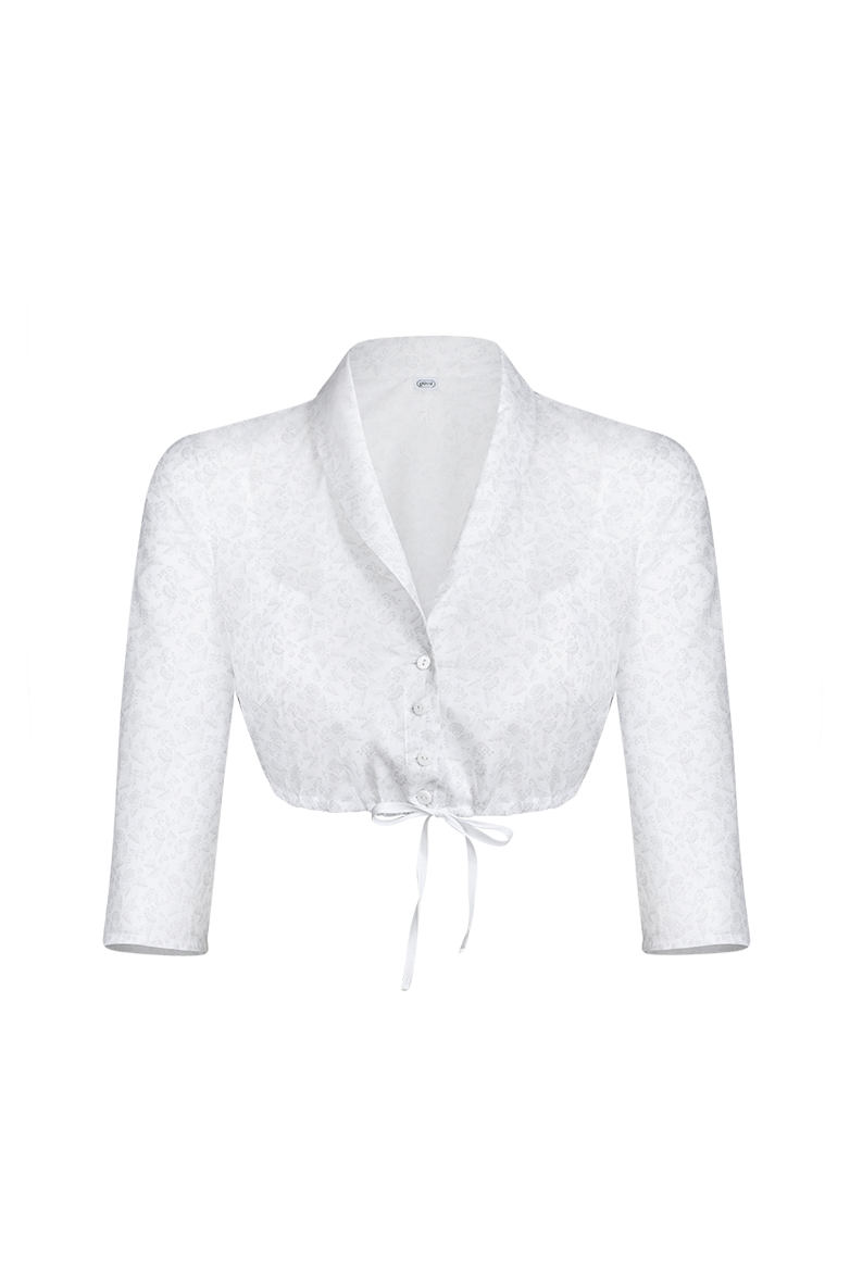 Dirndlbluse mit Schalfasson - Bild 1