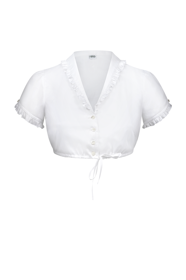 Dirndlbluse mit Schalfacon-Kragen - Bild 1