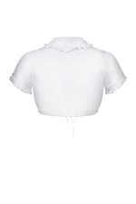 Dirndlbluse mit Schalfacon-Kragen - Miniatur 2