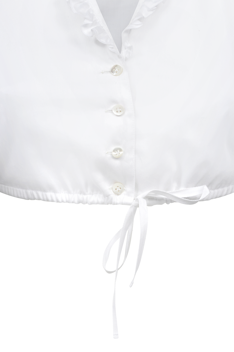 Dirndlbluse mit Schalfacon-Kragen - Bild 3