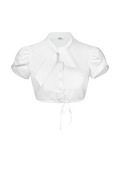 Dirndlbluse mit drapiertem Arm - Miniatur 1