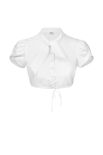 Dirndlbluse mit drapiertem Arm - Miniatur 1