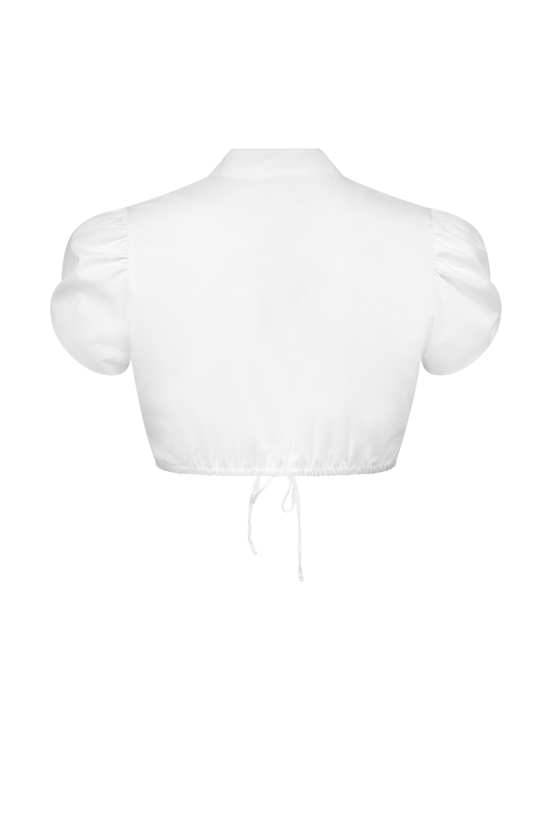 Dirndlbluse mit drapiertem Arm - Translation missing: de.products.product.media.image 2