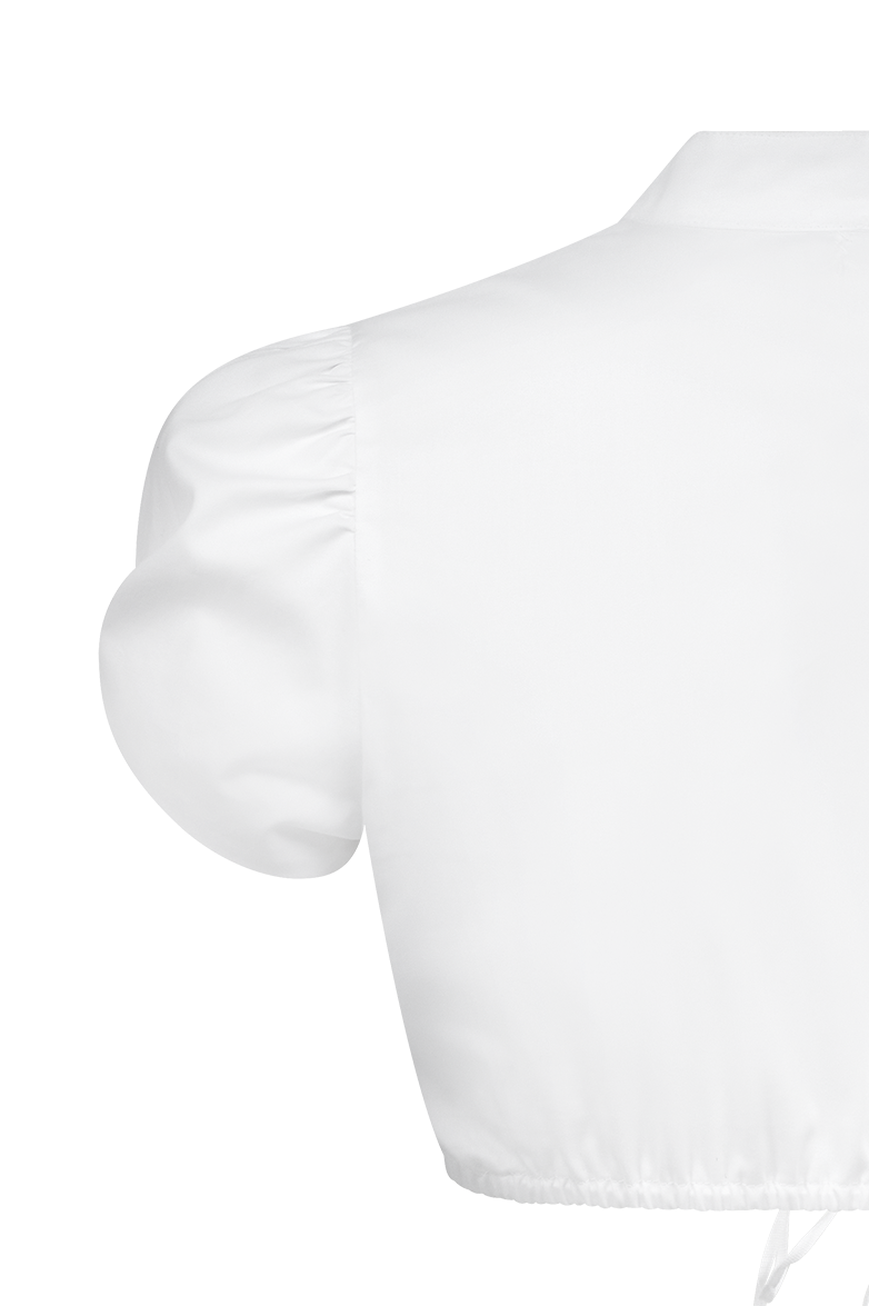 Dirndlbluse mit drapiertem Arm - Bild 6