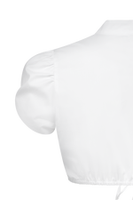 Dirndlbluse mit drapiertem Arm - Miniatur 6