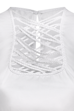 Dirndlbluse mit filigranenen Bändern - Miniatur 3