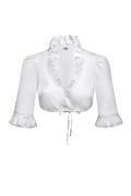 Dirndlbluse aus Baumwollsatin - Miniatur 1