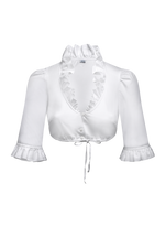 Dirndlbluse aus Baumwollsatin - Miniatur 1