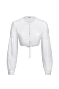 Dirndlbluse Edition aus Baumwollsatin - Miniatur 1