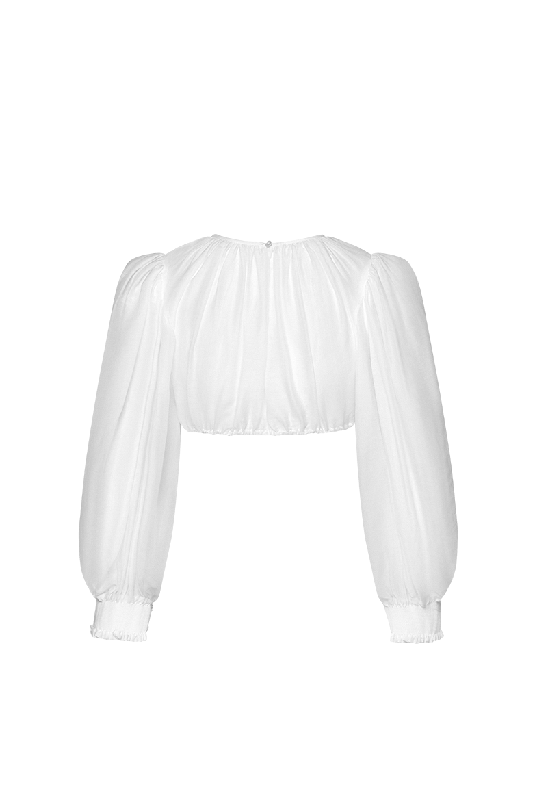 Faltenbesetzte Dirndlbluse - Translation missing: de.products.product.media.image 2