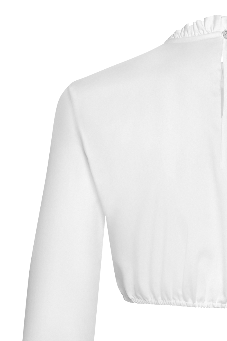 Dirndlbluse mit Rosen - Bild 1