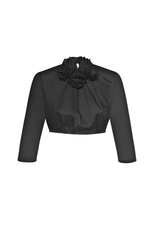 Dirndlbluse mit Rosen