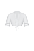 Dirndlbluse mit Spitzenbändern - Miniatur 1