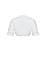 Dirndlbluse mit Spitzenbändern - Miniatur 2