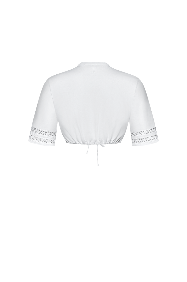 Dirndlbluse mit Spitzenbändern - Bild 2