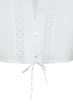 Dirndlbluse mit Spitzenbändern - Miniatur 4
