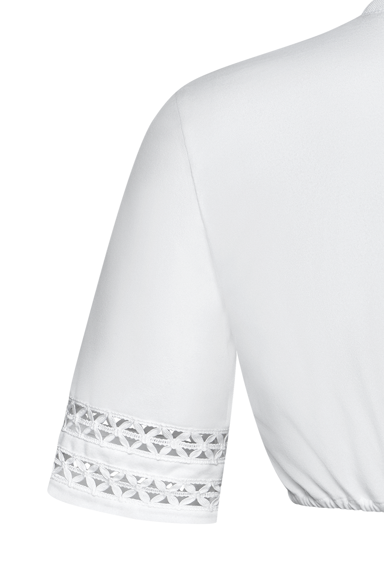 Dirndlbluse mit Spitzenbändern - Bild 6