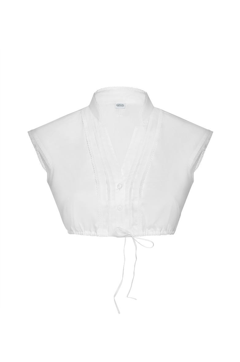 Dirndlbluse mit Spitze - Bild 1