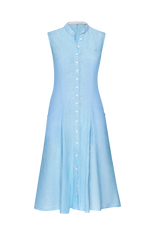 Ärmelloses Hemdblusenkleid* - Miniatur 1