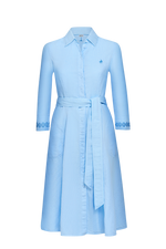 Hemdblusenkleid mit Modelstickerei - Miniatur 1