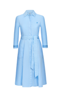 Shirt dress with model-pattern embroidery - thumbnail 1
