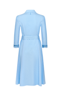Shirt dress with model-pattern embroidery - thumbnail 2