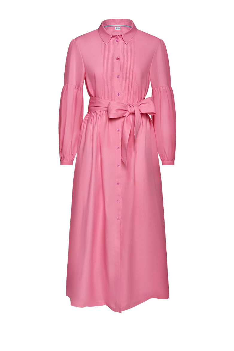 Leinenkleid mit Biesenfalten - Bild 1