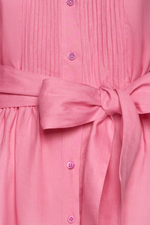 Leinenkleid mit Biesenfalten - Miniatur 4