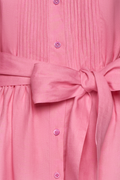 Leinenkleid mit Biesenfalten - Miniatur 4