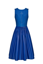 Blaudruck Dirndl mit Nieten besetzt - Miniatur 2