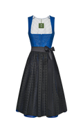Blaudruck Dirndl mit Nieten besetzt - Miniatur 3