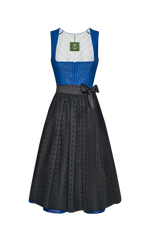 Blaudruck Dirndl mit Nieten besetzt - Miniatur 3