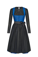 Blaudruck Dirndl mit Nieten besetzt - Miniatur 4