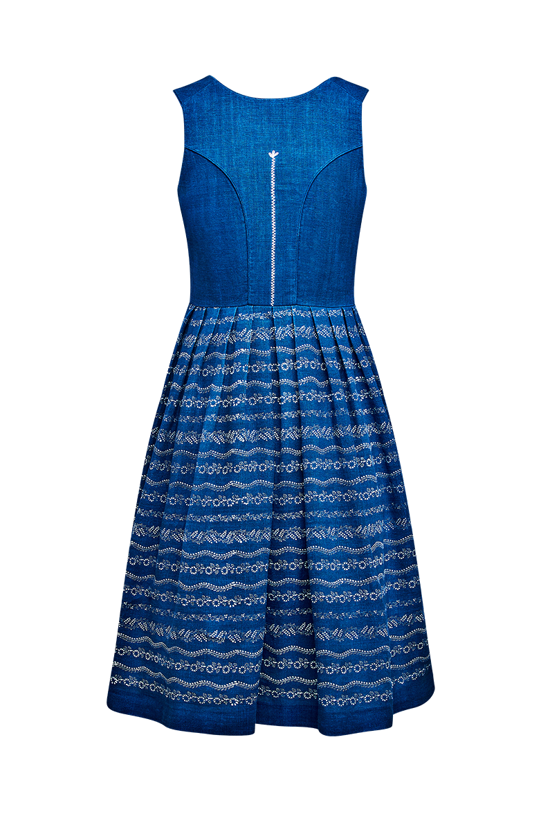 Dirndl aus Blaudruckleinen - Translation missing: de.products.product.media.image 2