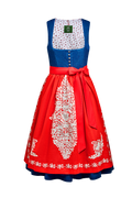 Dirndl aus Blaudruckleinen - Miniatur 3