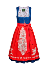 Dirndl aus Blaudruckleinen - Miniatur 3