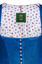 Dirndl aus Blaudruckleinen - Miniatur 5