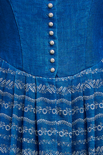 Blaudruck Dirndl - Miniatur 6