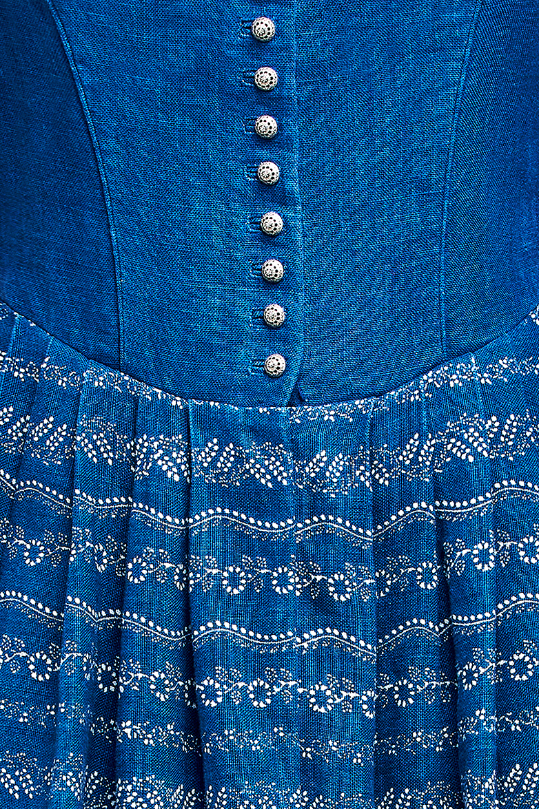 Dirndl aus Blaudruckleinen - Translation missing: de.products.product.media.image 6