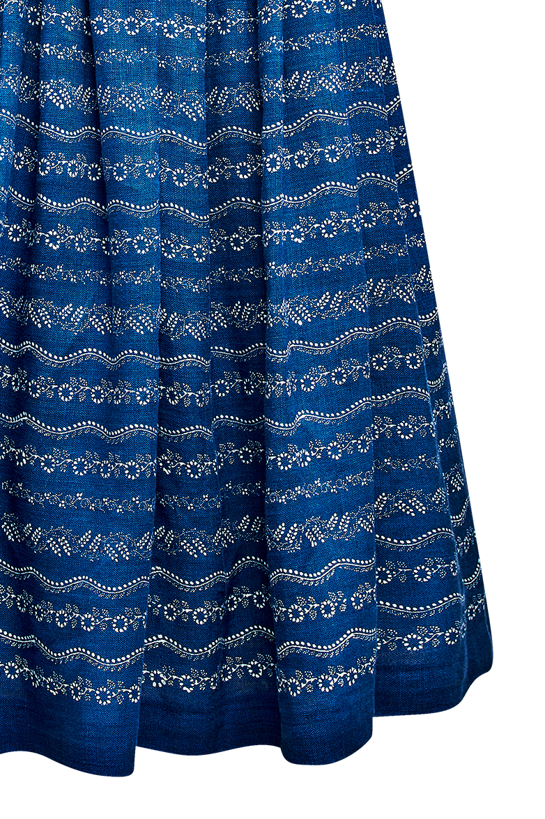 Dirndl aus Blaudruckleinen - Translation missing: de.products.product.media.image 7