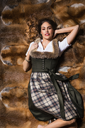 Jagd-Dirndl mit Rotfuchsband - Miniatur 9