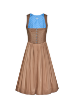 Dirndl with contrast Paspel - wood 82 / 46