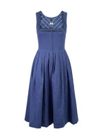 Schnurstepp Dirndl - blue 50 / 34