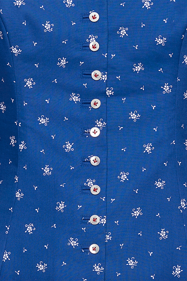 Blaudruck-Mieder - Translation missing: de.products.product.media.image 4