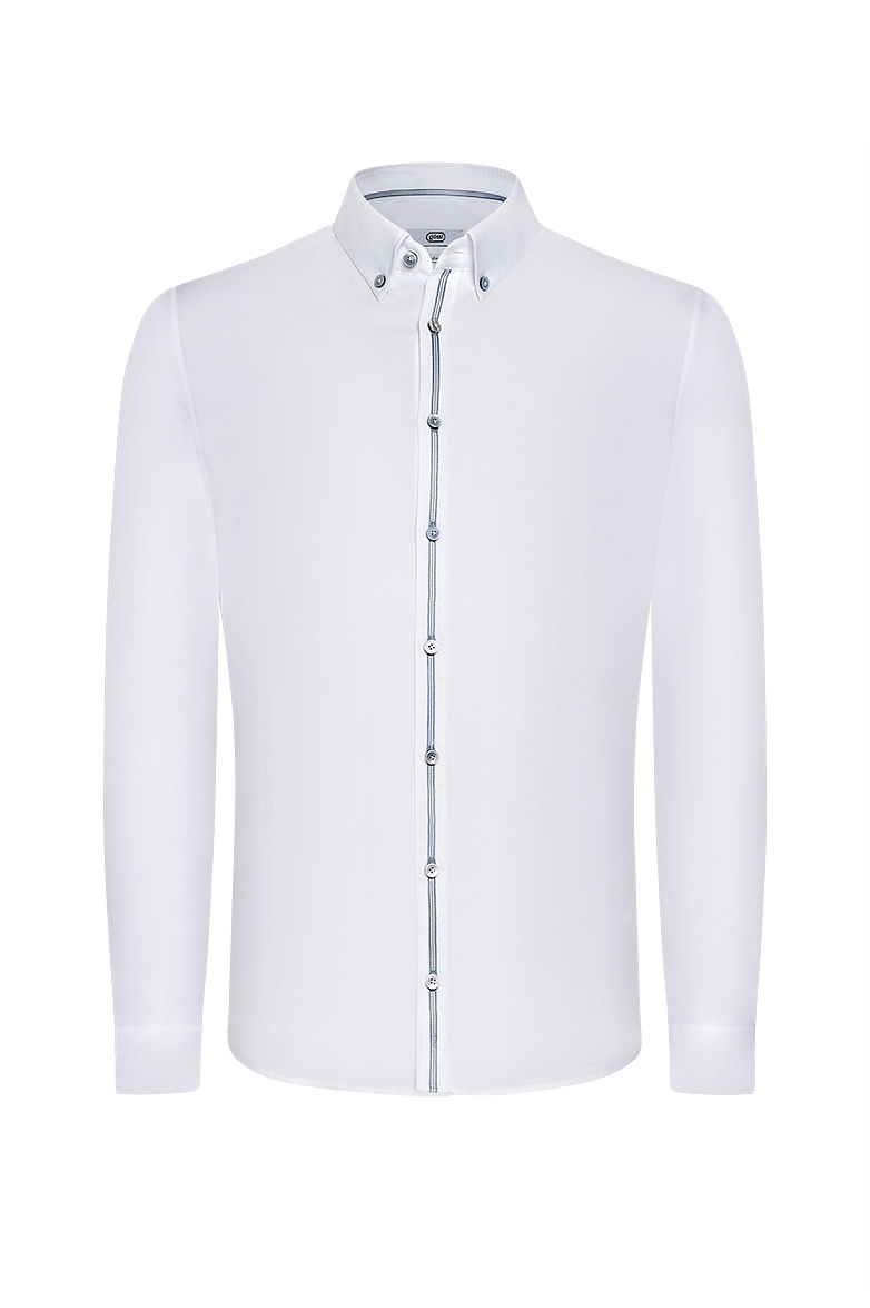 Elastisches Oxfordhemd - Translation missing: de.products.product.media.image 1