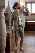 Shirtjacket Jägerleinen - Miniatur 7