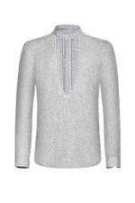 Pfoad aus Leinen mit Stickerei - Miniatur 1