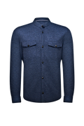 Shirtjacket in offenkantigem Strick - Miniatur 1