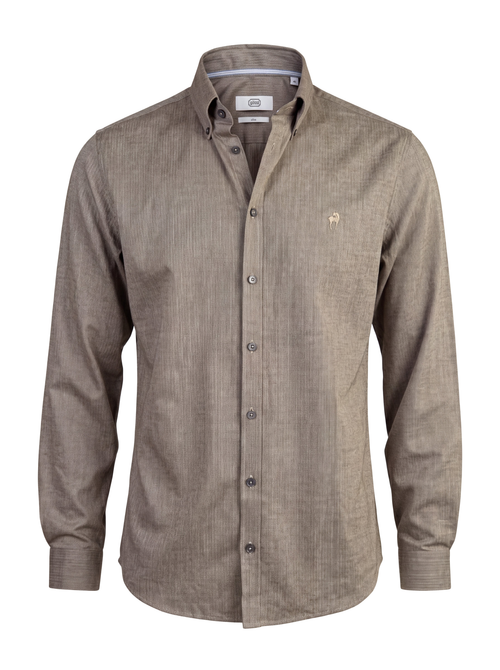 Button-down Hemd Fischgrat